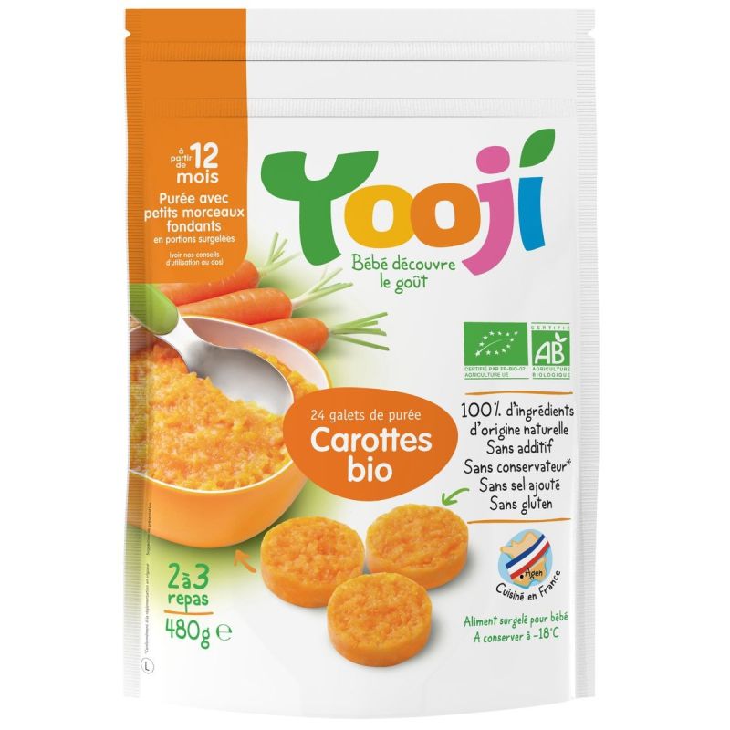 Yooji 480G Puree Mcx Carottes Bio Y.