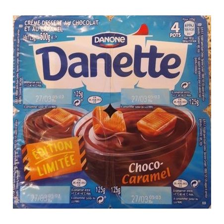 Danette 4X125G Choco/Cara