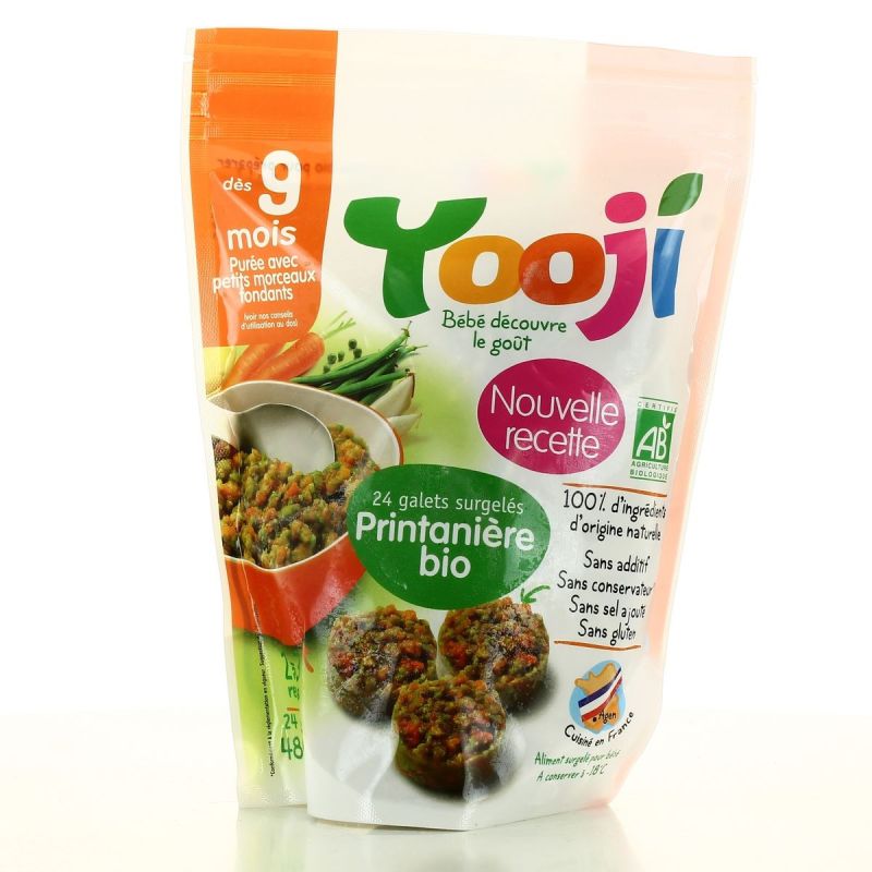 Yooji 480G Puree Morceaux Printanier Bio