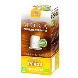 Moka Cafe Perou 10Caps Bio 55G
