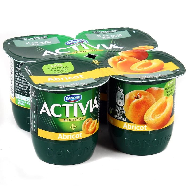 Activia 4X125G Bif,Frt Abricot