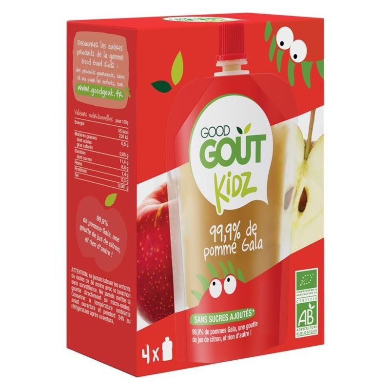 Good Gout Gt Kidz Fruit Pom 4X90G