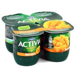 Activia 4X125G Bifidus Fruit Mangue