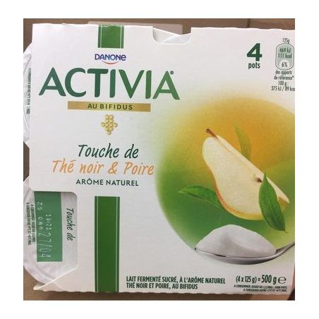 Activia 4X125G Acti Touc The Noir/Poir