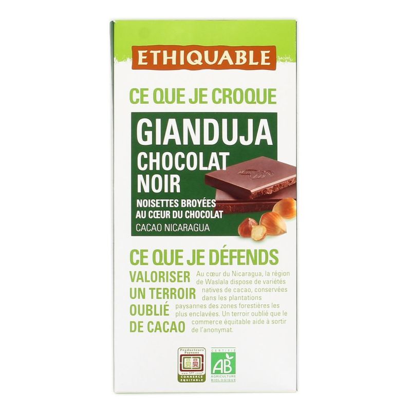 Ethiquable Ethiq.Choco Nr Gianduja 100G