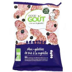 Good Gout Mini-Galette De Riz À La Myrtille 40G Bio