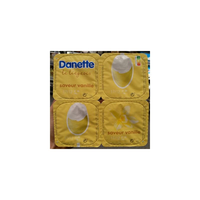 Danette 4X100G Liegeois Vanill