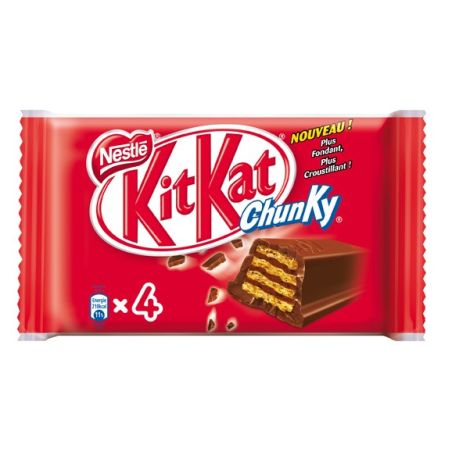 Nestlé Kit Kat Chunky Barres Chocolatées : Les 4 De 40 G