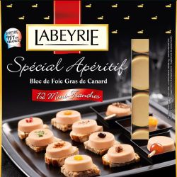 Labeyrie 90G Bloc De Foie Gras Canard X12 Mini Tranches Apéritives