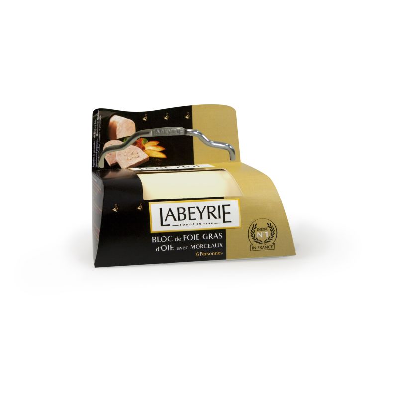 Labeyrie 190G Barquette Bloc De Foie Gras D'Oie 30% Morceaux Lyre