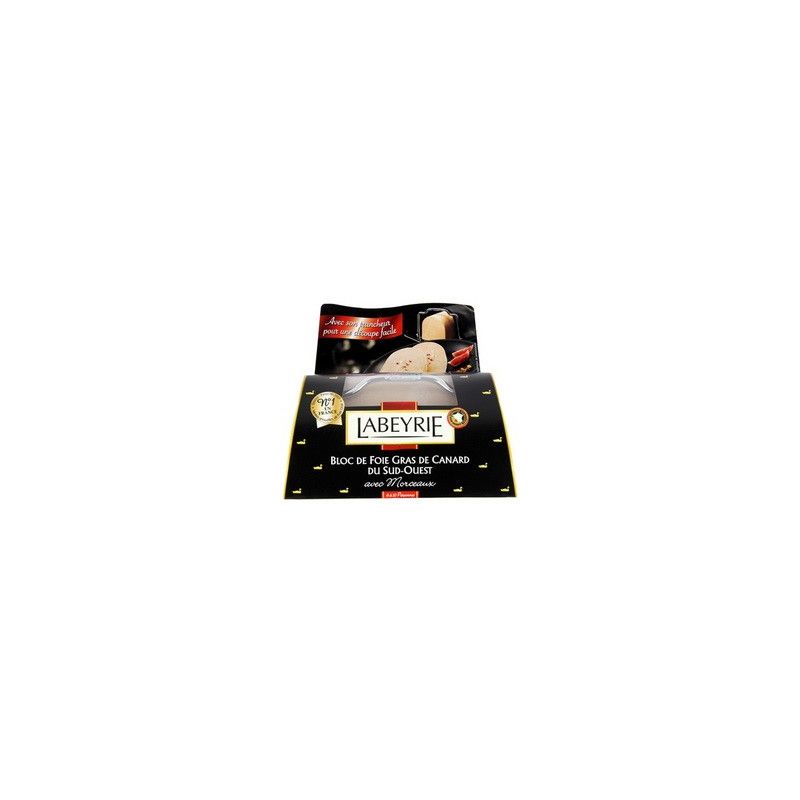 Labeyrie Bloc Foie Gras Canard 30% Morceaux Barquette 300G