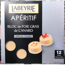 Labeyrie 75G Bloc Foie Gras De Canard Mini Tranches