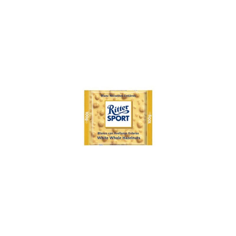 Ritter Tablette 100G Chocolat Blanc Noisettes
