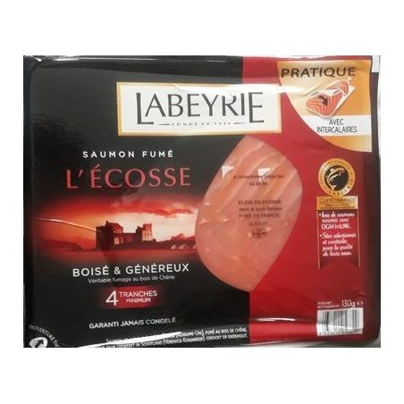 Labeyrie 130G Saumon Fume Eco 4Tr