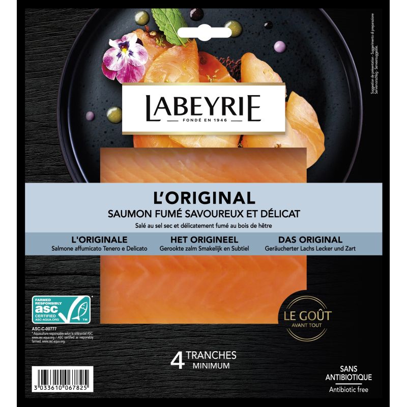 Labeyrie 130G Saumon Fume Original 4Tr