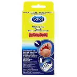 Scholl Soin Pieds Traitement Spray 2En1 Pour Mycoses : Le