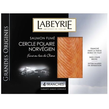 Labeyrie 130G 4 Tranches Saumon Fume Norvegien Grandes Origines