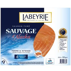 Labeyrie 130G 4 Tranches Saumon Fume Sauvage