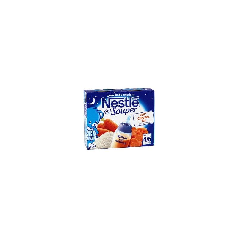 Pt Souper Lt Carot Riz 2X250Ml