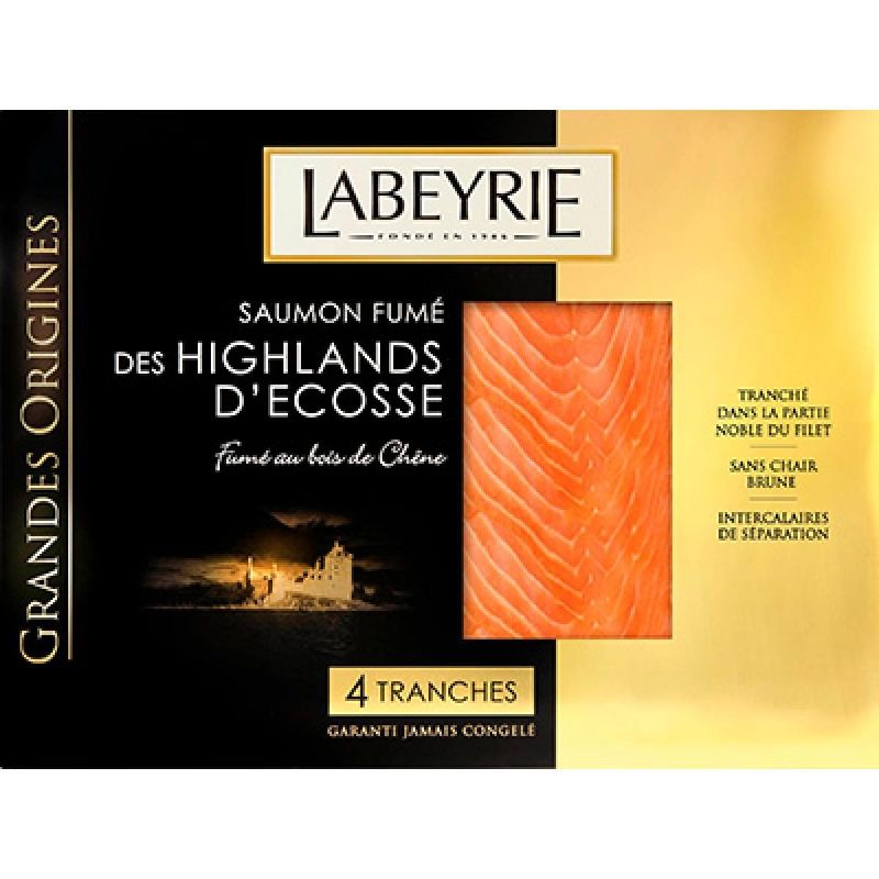Labeyrie 130G 4 Tranches Saumon Fume Grandes Origines