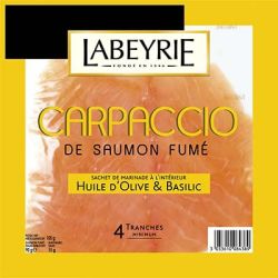 Labeyrie Carpaccio Saumon Fume 90G+15G Sauce 105G