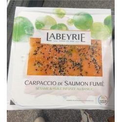 Labeyrie 95G Carpaccio De Saumon Fumé Au Basilic