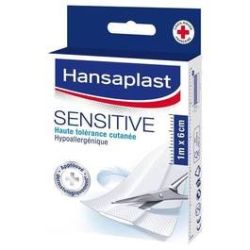 Hansaplast 10 Bandes Sensitive 1Mx6Cm Hp