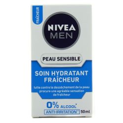 Nivea 50Ml Soin Fraicheur Peau Sensible Men