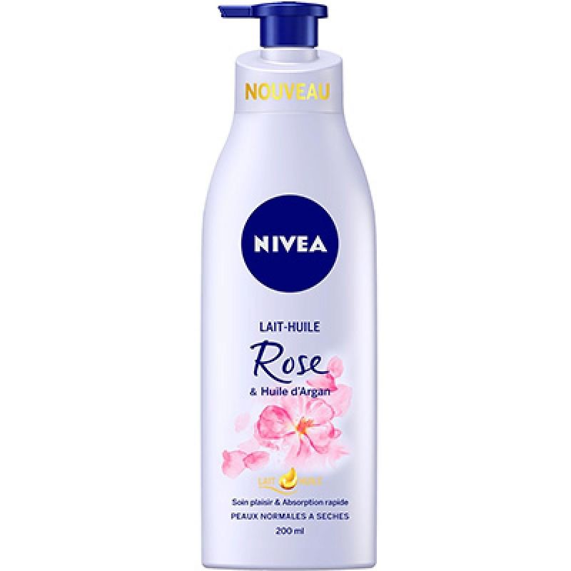 Nivea Niv.Lt Huile Rose&Argan 200Ml