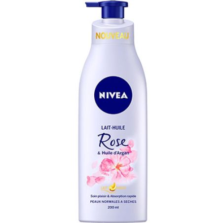 Nivea Niv.Lt Huile Rose&Argan 200Ml