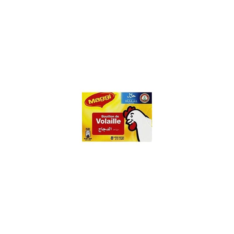 Maggi Bouillon Halal De Volaille : La Boite 8 Cubes - 80 G