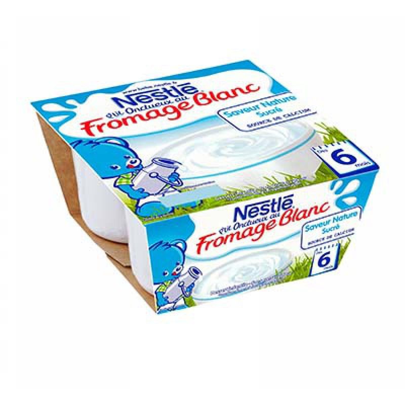 Nestlé Desserts Bébé 6+ Mois Sucré P'Tit Onctueux : Les 4 Pots De 100 G