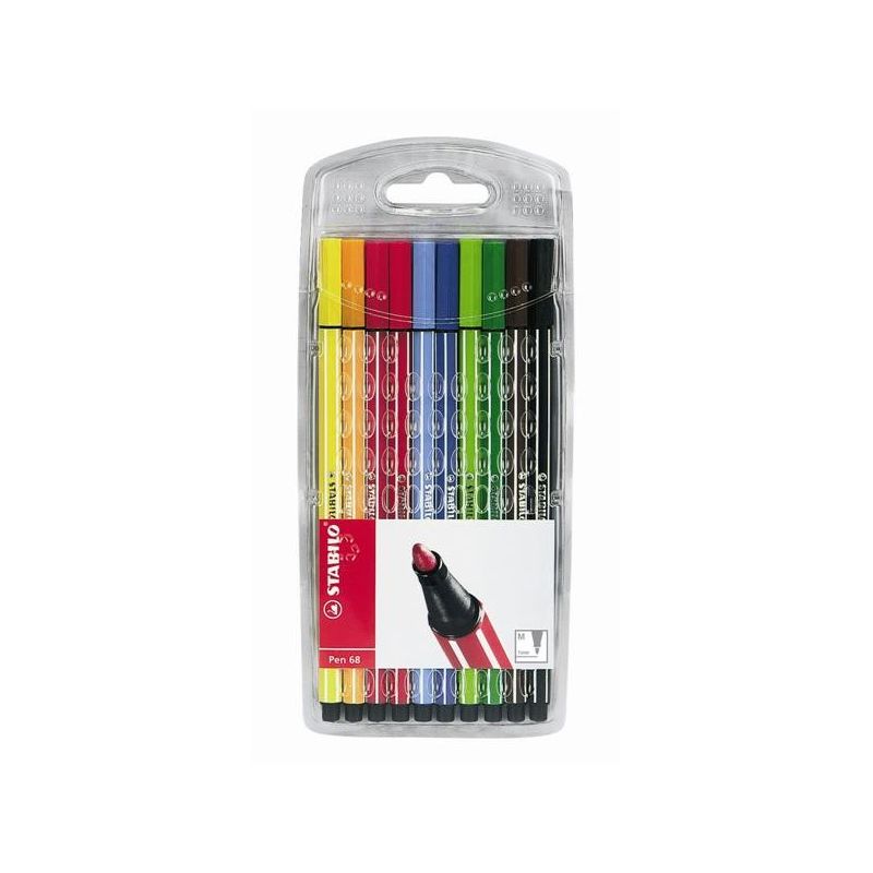 Stabilo 10 Feutres De Coloriage Pen68