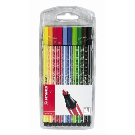Stabilo 10 Feutres De Coloriage Pen68