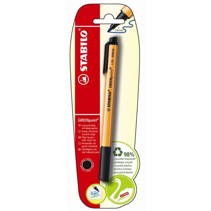 Stabilo Stabil.Feutre Greenpt 0.8 N