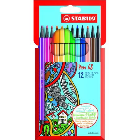 Stabilo 12 Feutres Pen 68