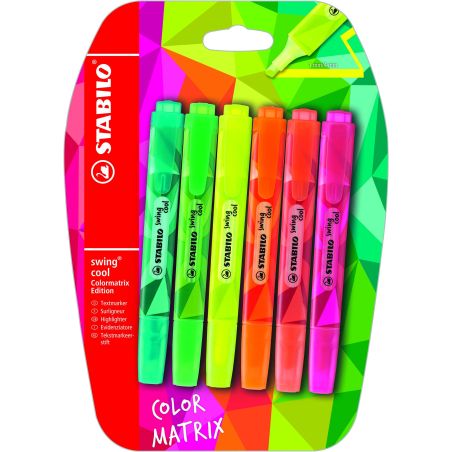 Stabilo Blisaint 6 Surligneurs Swing Cool Colormatrix