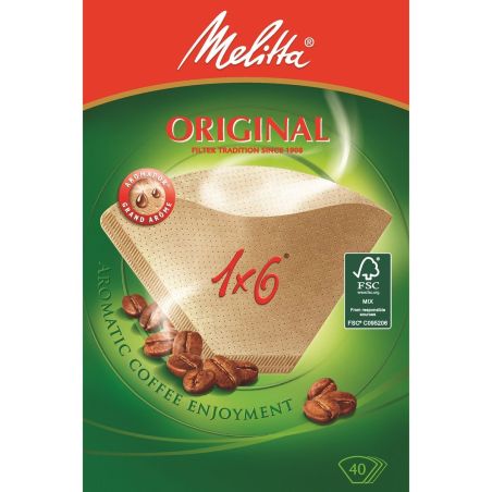 Melitta Mel.Filtre Cafe 1X6 X40 Brun