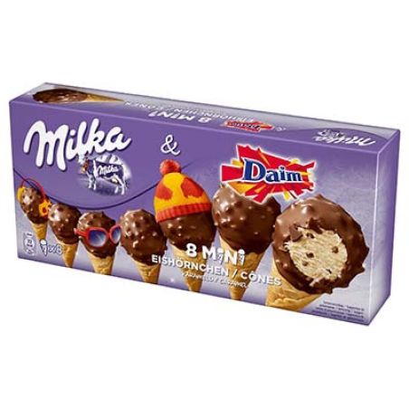 Milka 8X25Ml Mini Cones