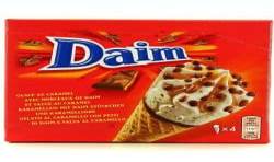 Mlika 260G 4 Cones Daim Milka