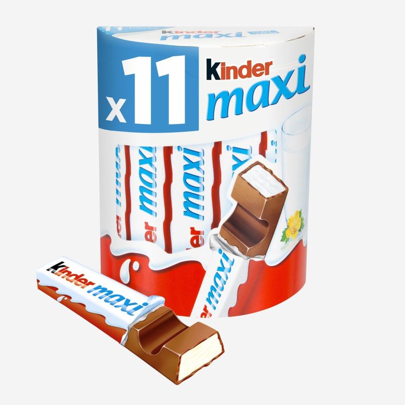 Kinder Maxi Barres Chocolatées : La Boite De 11 Pièces - 231 G