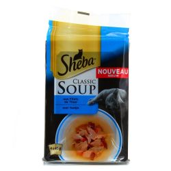 Sheba Soupes Filet Thon 4X40G