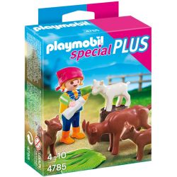 Playmobil Playmo Enfants Avec Chevres