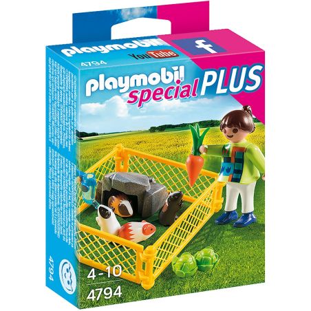 Playmobil Playmo Enf Avc Cochons D Inde