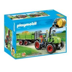 Playmobil Grand Tracteur Avec Remorque