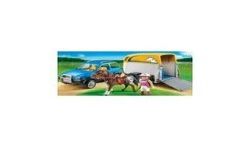 Playmobil Playmo Voiture Remorq Et Chev
