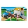 Playmobil Playmo Voiture Remorq Et Chev