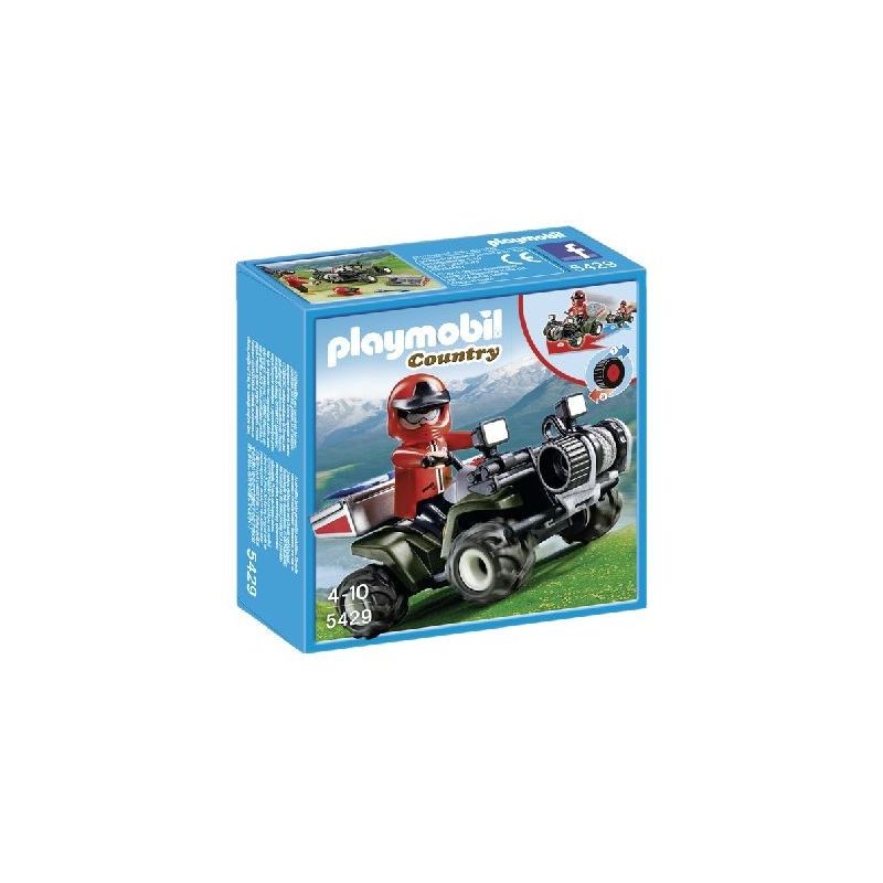 Playmobil Playmo Quad De Secours En Mont