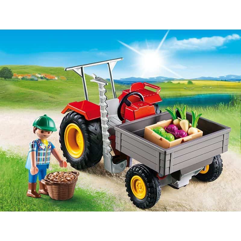 Playmobil Playmo Fermier Avec Faucheuse