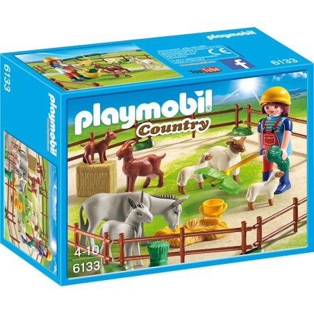 Playmobil Playmo Fermiere Avec Animaux